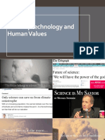 Science Technology and Human Values