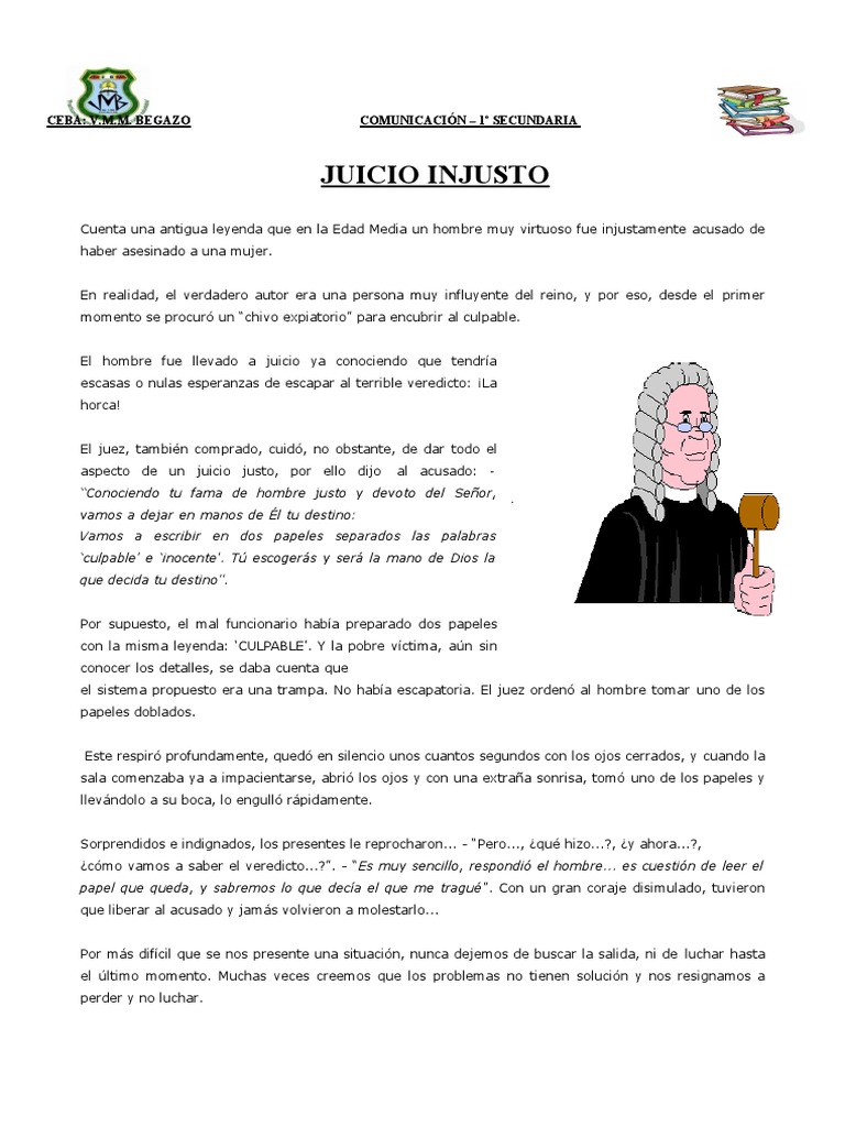 Juicio Injusto: La Trampa del Juez | PDF