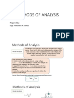 Methods of Analysis: Prepared By: Engr. Tomashita P. Arenas