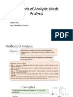 Methods of Analysis: Mesh Analysis: Prepared By: Engr. Tomashita P. Arenas