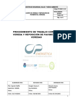 Op-Ssma-Pl-033. Corte de Vereda y Reposición de Pavimentos, Veredas