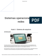 Sistemas Operacionais para Redes: Aula 6 - Sistema de Arquivos