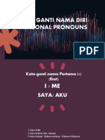 Kata Ganti Nama (Personal Pronouns) 10.8