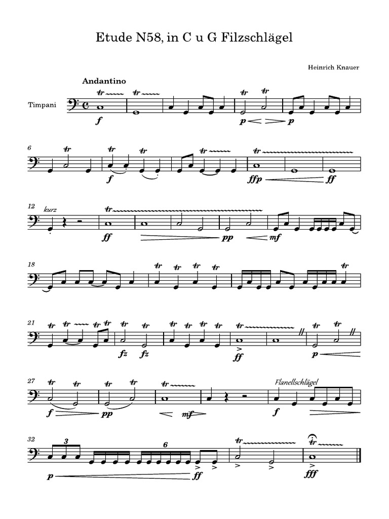 Timpani Etude 58 PDF