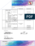 5% Calamity Fund Plan and Budget FY 2022