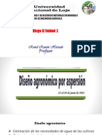 3. Riego Aspersión Diseño Agronomico