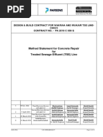 DESIGN method statement for concrete repair