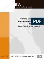 Training Guidelines in Non-Destructive Testing Techniques: Leak Testing at Level 2