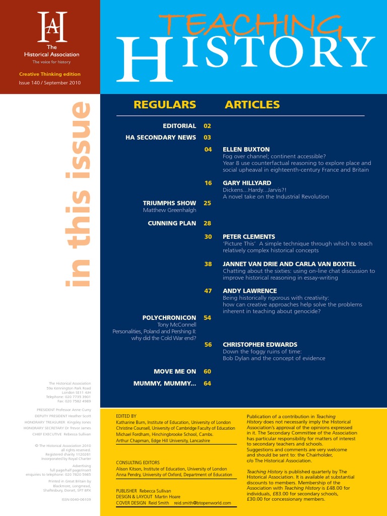 Teaching History Uk PDF Causality Creativity