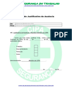Carta justificativa ausência CIPA