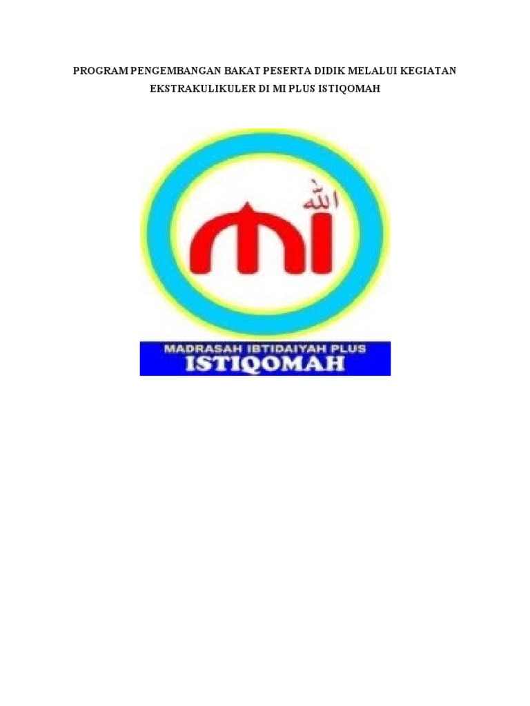 Pengembangan Bakat di MI Plus Istiqomah | PDF