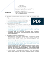 Pre Test Soal Dan Jawaban Latsartek 2