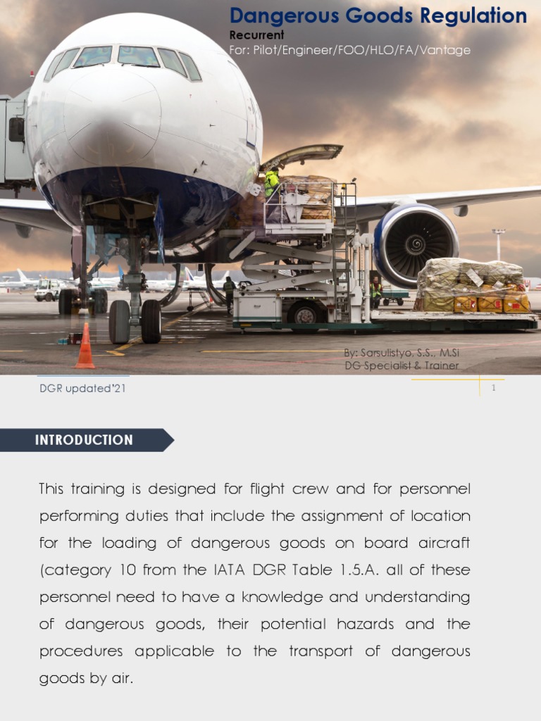 DGR 2021: Air Transport Guidelines | PDF | Dangerous Goods | Chemistry