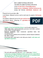 Agricultural finance feasibility analysis