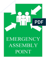 Emergency Assembly Point Signboard