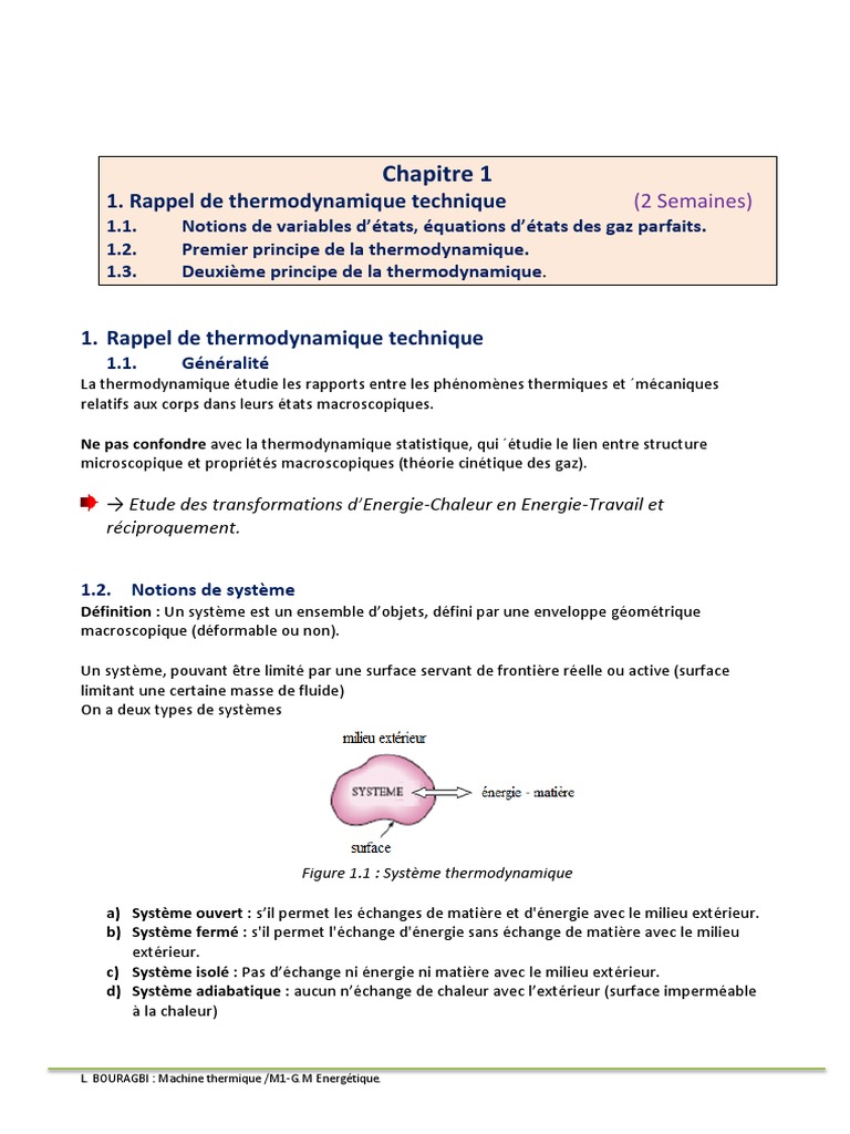 Deuxième principe de la thermodynamique | PDF | Chaleur | Équilibre ...