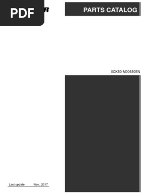 Parts Manual Yanmar SV100 2A | PDF | Valve | Pump