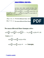 Materi Pertemuan Ke-10. PD Linier Homogen Orde-N