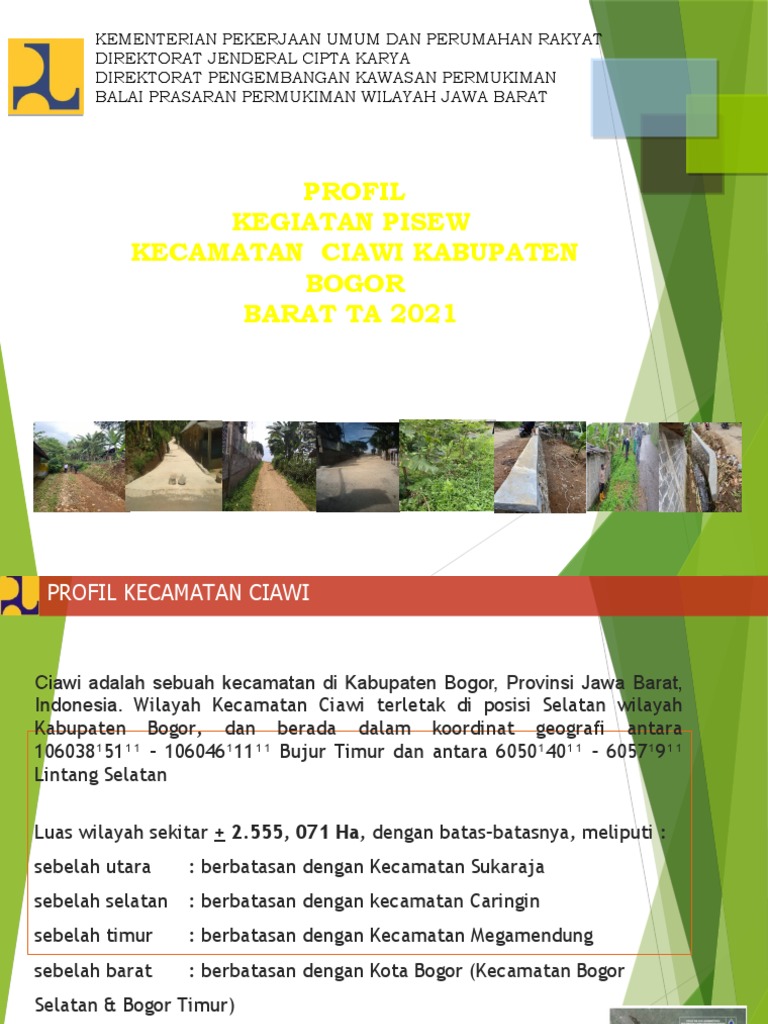 Infrastruktur PISEW Kecamatan Ciawi 2021 | PDF