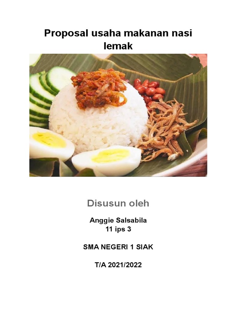 Proposal Usaha Makanan. | PDF | Bisnis | Memasak, Makanan, & Anggur
