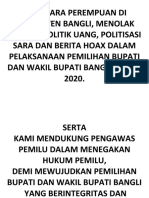 Kami para Perempuan Di Kabupaten Bangli