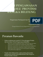 Presentasi Divisi Pengawasan Bawaslu