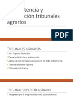 Competencia y Jursidiccion de Los Tribunales Agrarios