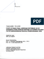 State Estimasi 20 KV Jaringan Distribusi Surabaya Utara Dengan EKF