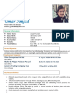 Umar Amjad Sales Professional Resume