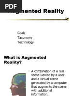 Augmented Reality: Goals Taxonomy Technology