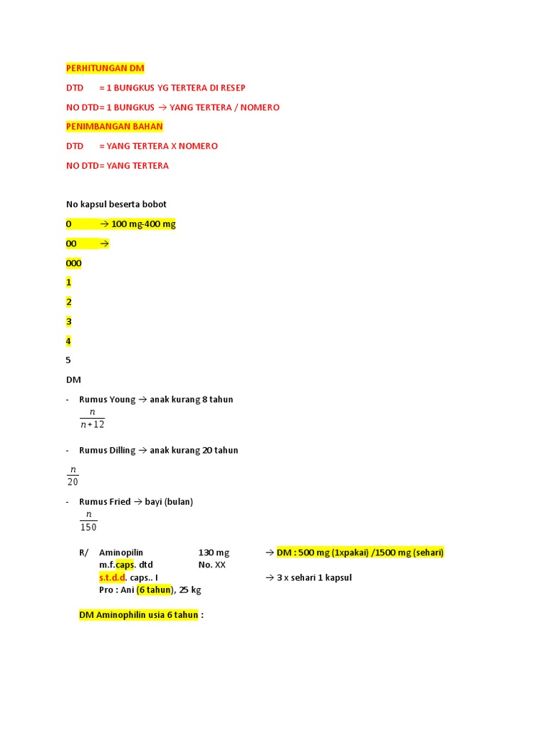 Perhitungan DM | PDF