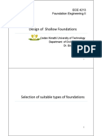 Design of Shallow Foundations