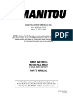 8300 SERIES: Mono Rail Mast Parts Manual