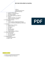 Scope For Stem (First Quarter) : General Physics 1