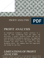 Profit Analysis: Concept of Profit Analysis Gross Profit Net Profit