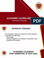 Academic Guidelines AY2021-22 - 1st Semester