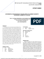 Experimental Investigation of The Influence of Chamber Geometry On Bearing Chamber Oil Leakage