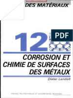 Traité Des Matériaux - Volume 12 - Chimie Et Corrosion de Surfaces Des Métaux