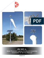 Av-Wc-L: Solar Powered Lighted Windsock Assembly Installation & Service Manual