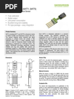 Datasheet Humidity Sensor SHT7x