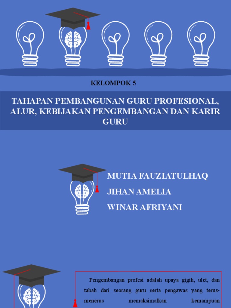 Pengembangan Karir dan Profesi Guru | PDF | Karier & Perkembangan