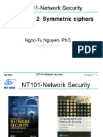Chapter 2 Symmetric Ciphers: NT101-Network Security