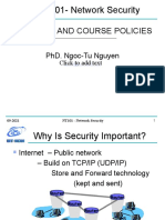 Syllabus and Course Policies: NT101-Network Security