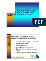 Interrupt Interface of the 8088 and 8086 Microprocessor