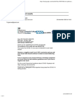 Covid-19 PCR Swab Lab Results