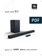 JBL - Bar - 2.1 - Owners Manual - Portuguese