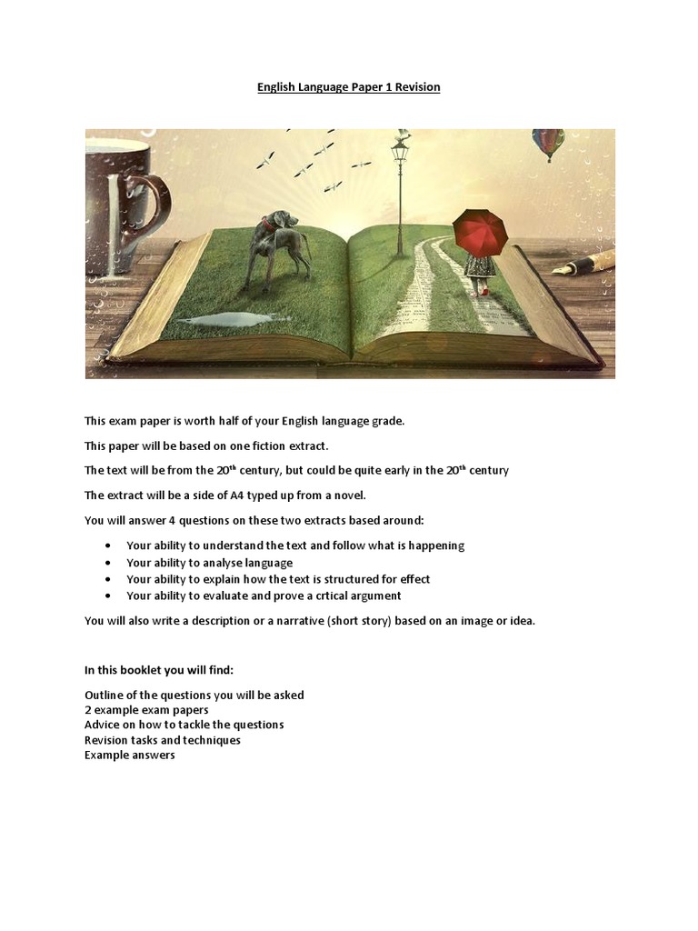 English Language Paper 1 Revision: TH TH | Download Free PDF | Verb ...