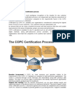 COPC Standards and Certification Process