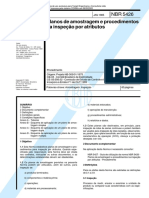 NBR 5426 Nb 309 01 Planos Amostragem Procedimentos Inspecao Atributos