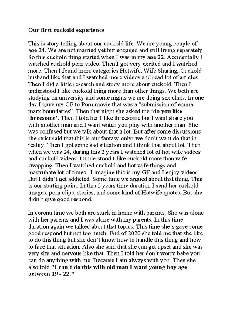 Our First Cuckold Experience | PDF